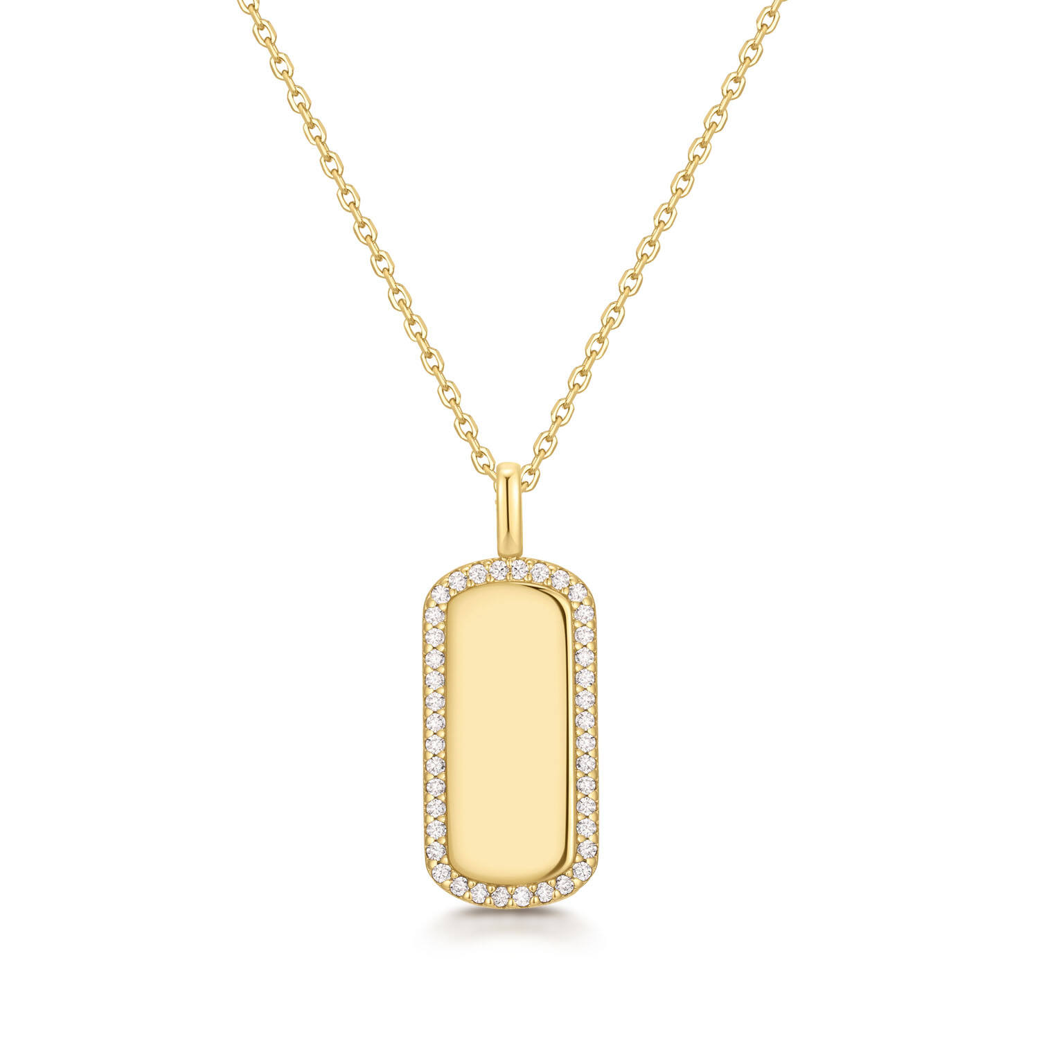  TRAILBLAZER - Silver / 14kt GP - Zirconia - 53cm